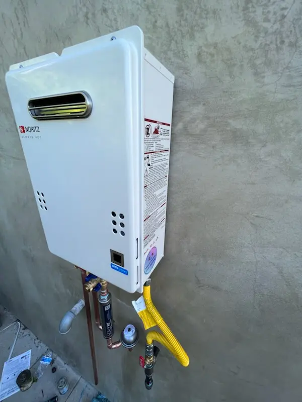 Tankless water heater installation for Gardere homes
